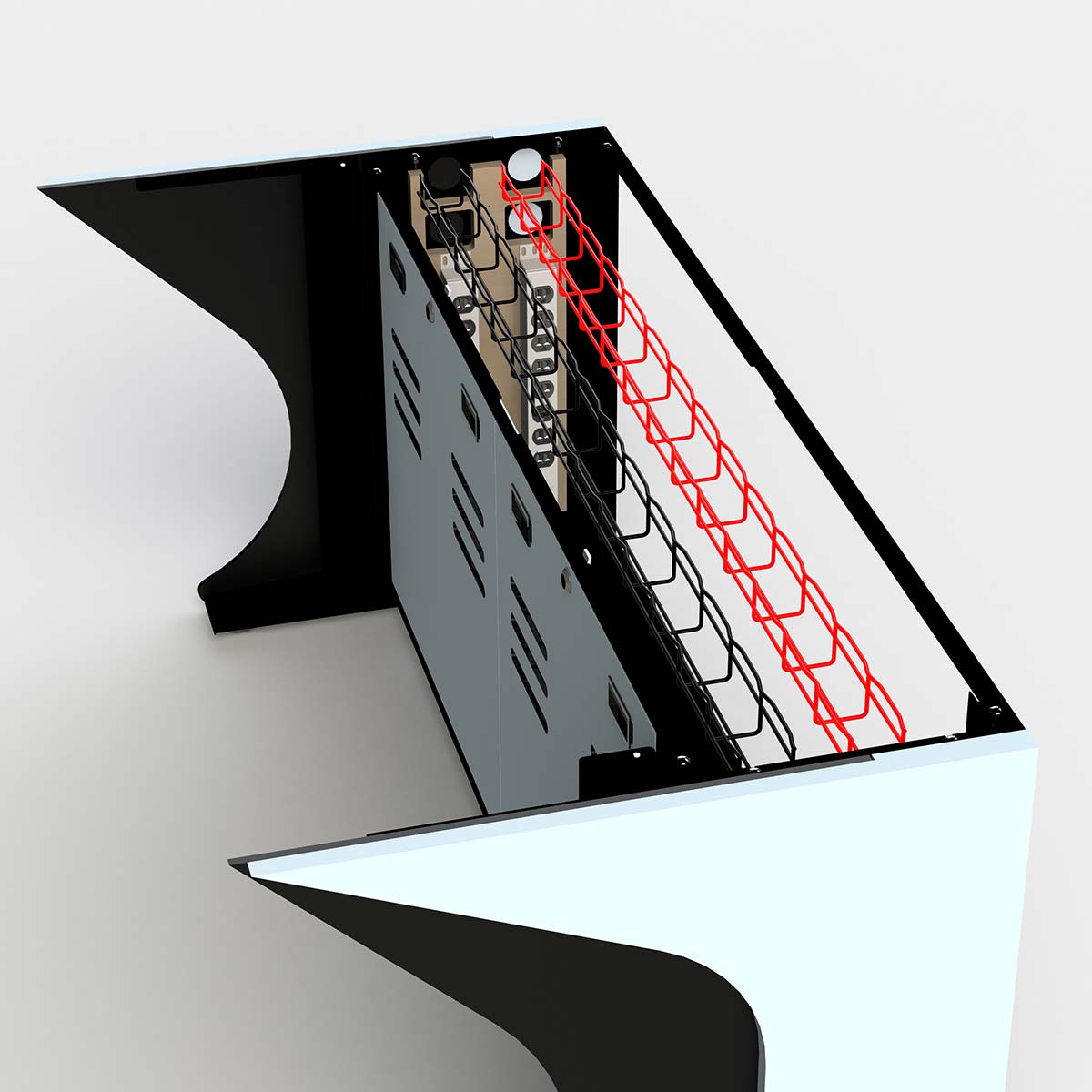 Cable Tray System for NOC Control Room Furniture